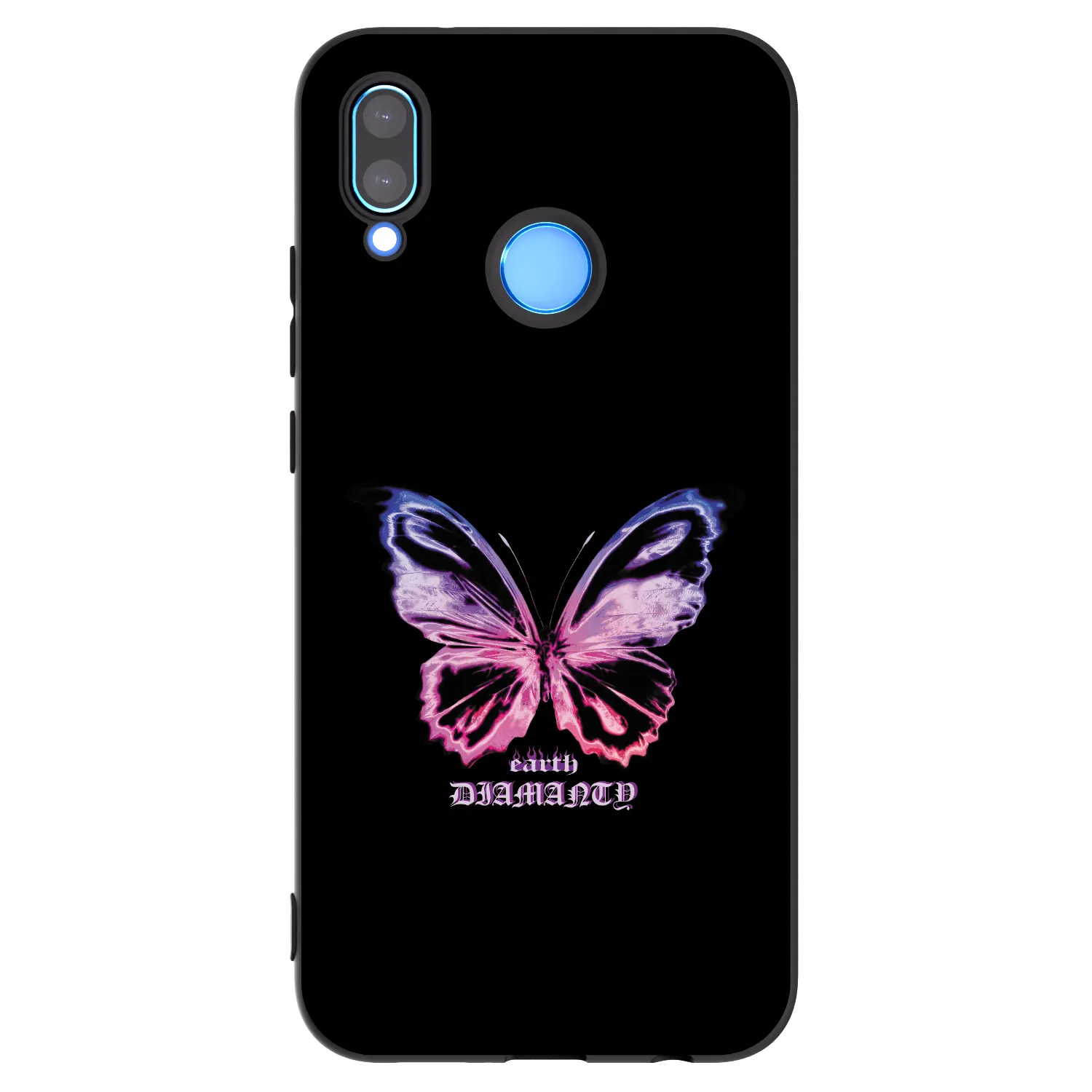 Picasee Huawei P20 Lite Hülle - Schwarzes Silikon - Diamanty Purple