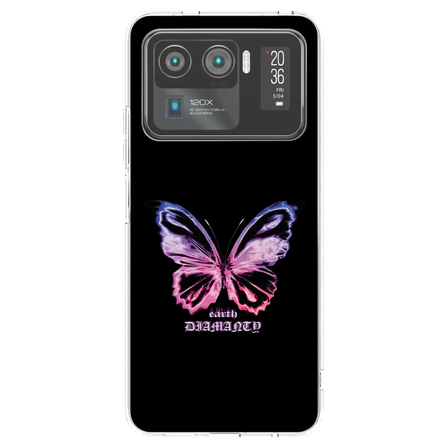 Picasee Xiaomi Mi 11 Ultra Hülle - Transparentes Silikon - Diamanty Purple
