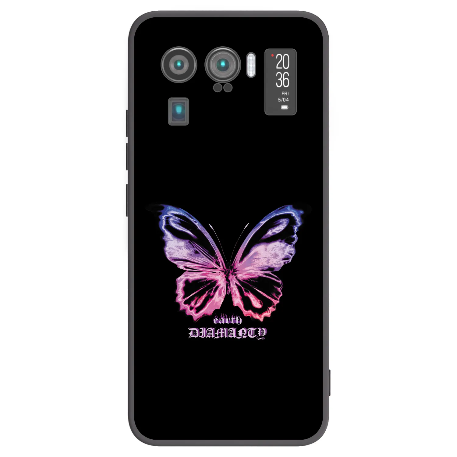 Picasee Xiaomi Mi 11 Ultra Hülle - Schwarzes Silikon - Diamanty Purple