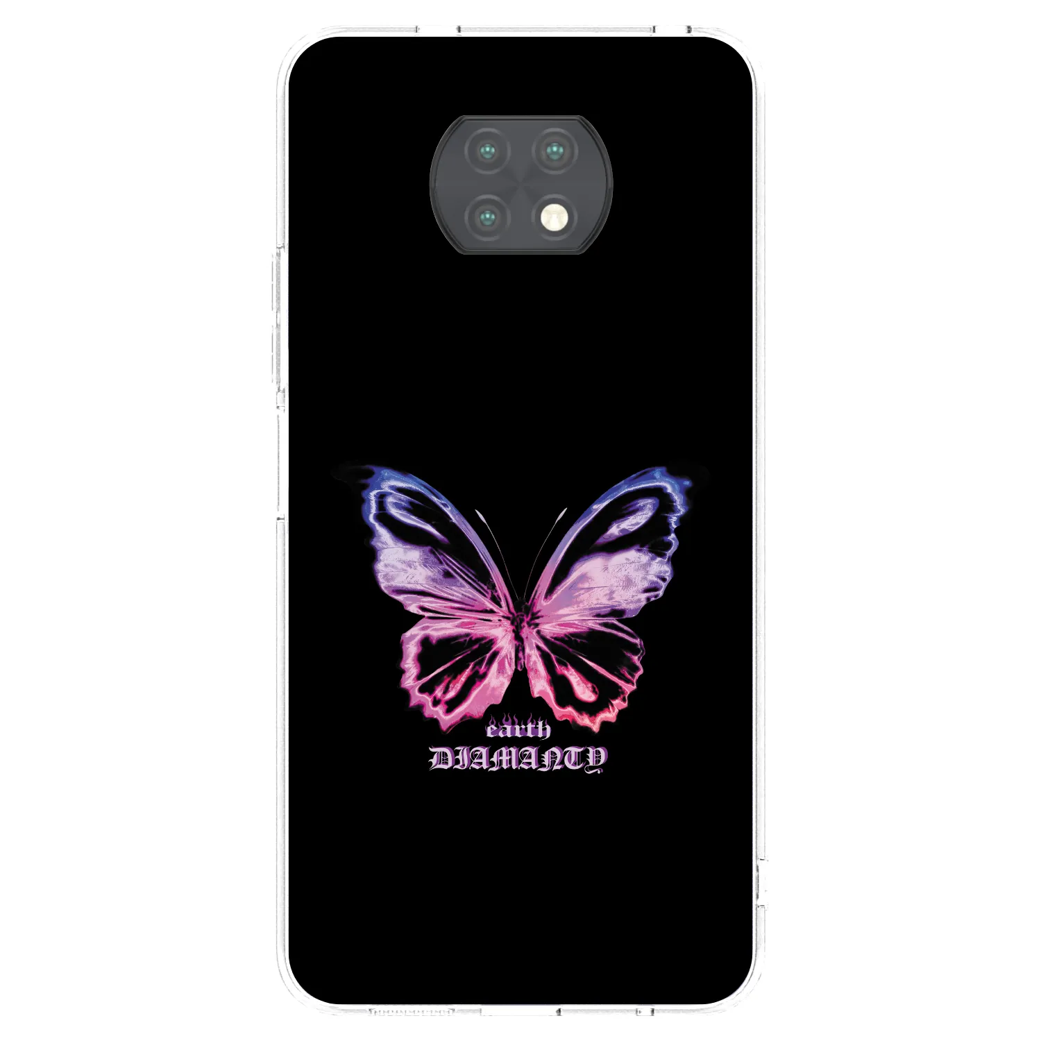Picasee Xiaomi Redmi Note 9T Hülle - Transparentes Silikon - Diamanty Purple