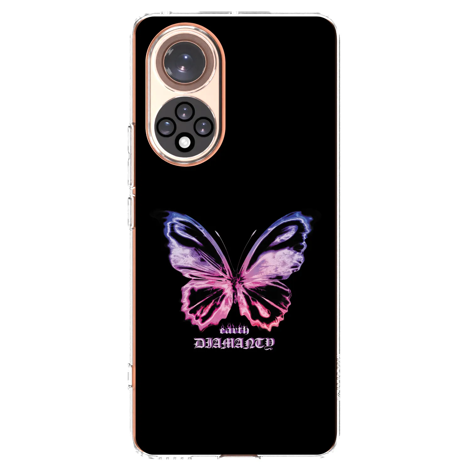 Picasee Honor 50 5G Hülle - Transparentes Silikon - Diamanty Purple
