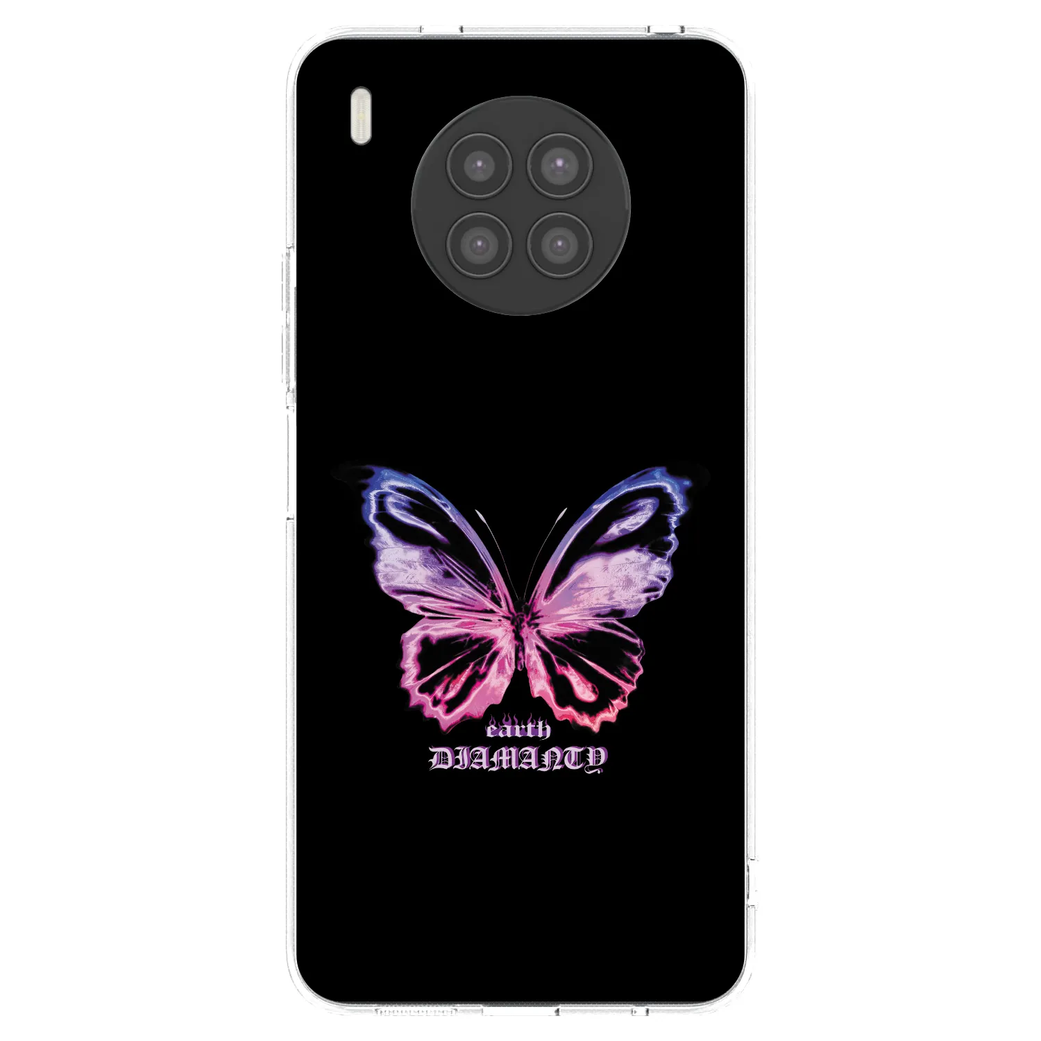 Picasee Huawei Nova 8i Hülle - Transparentes Silikon - Diamanty Purple