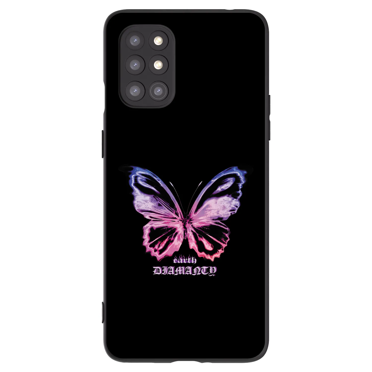 Picasee OnePlus 8T Hülle - Schwarzes Silikon - Diamanty Purple