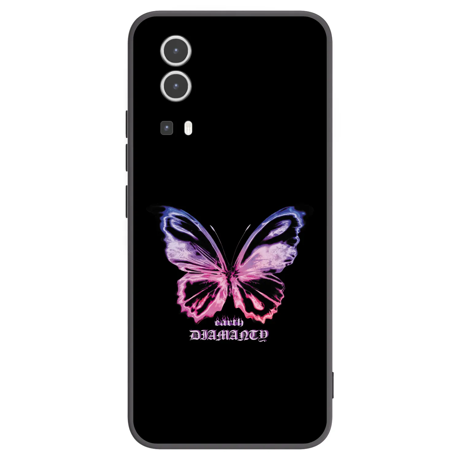 Picasee Vivo Y72 5G Hülle - Schwarzes Silikon - Diamanty Purple