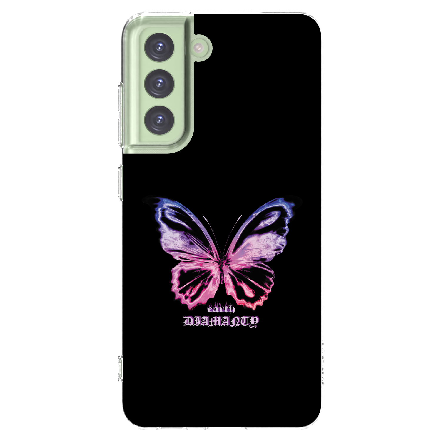 Picasee Samsung Galaxy S21 FE 5G Hülle - Transparentes Silikon - Diamanty Purple
