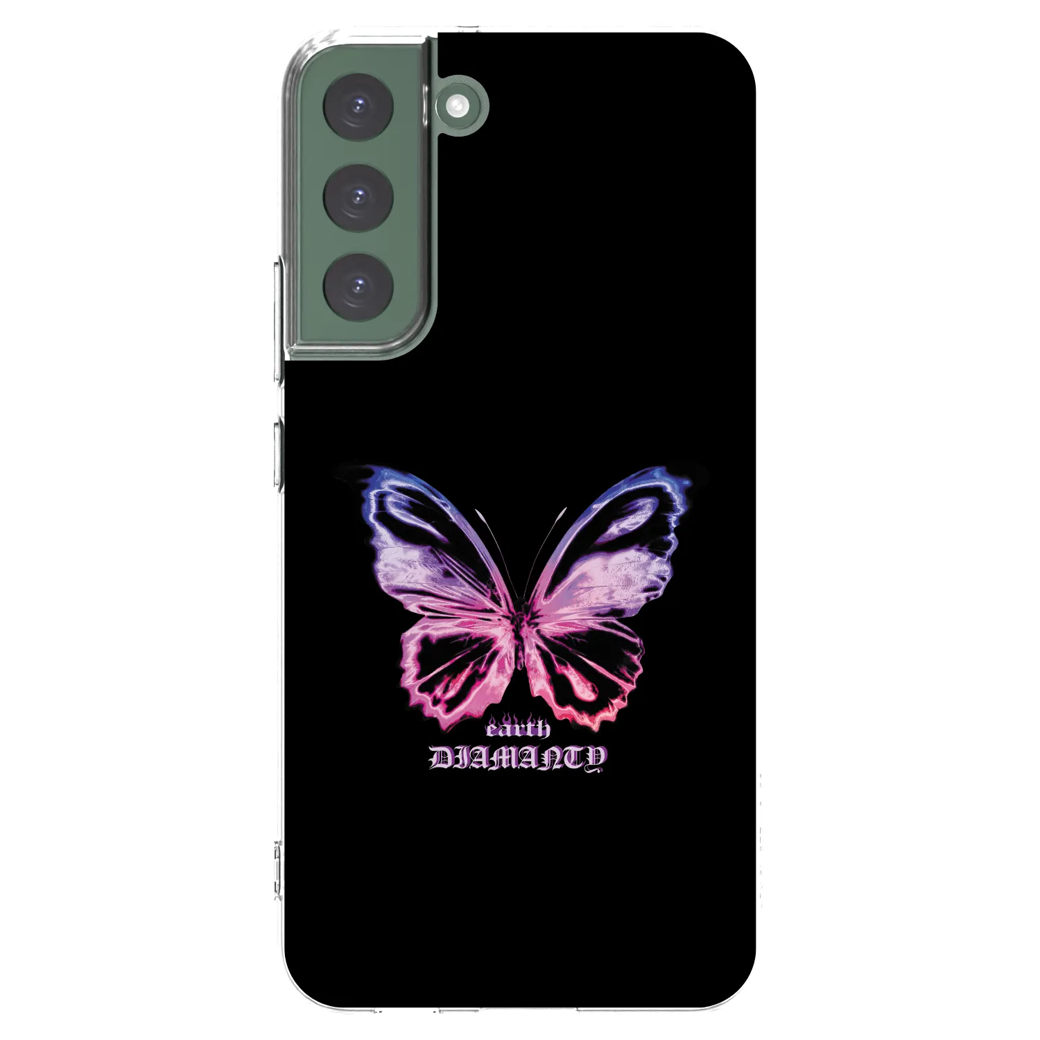Picasee Samsung Galaxy S22+ 5G Hülle - Transparentes Silikon - Diamanty Purple