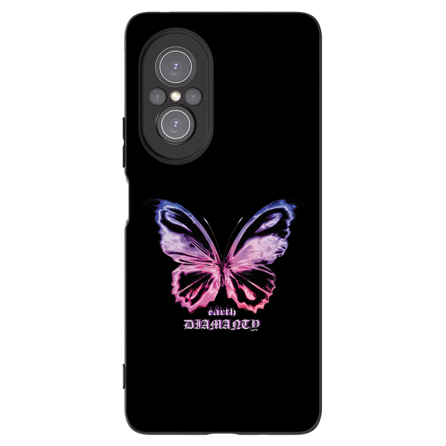 Picasee Huawei Nova 9 SE Hülle - Schwarzes Silikon - Diamanty Purple