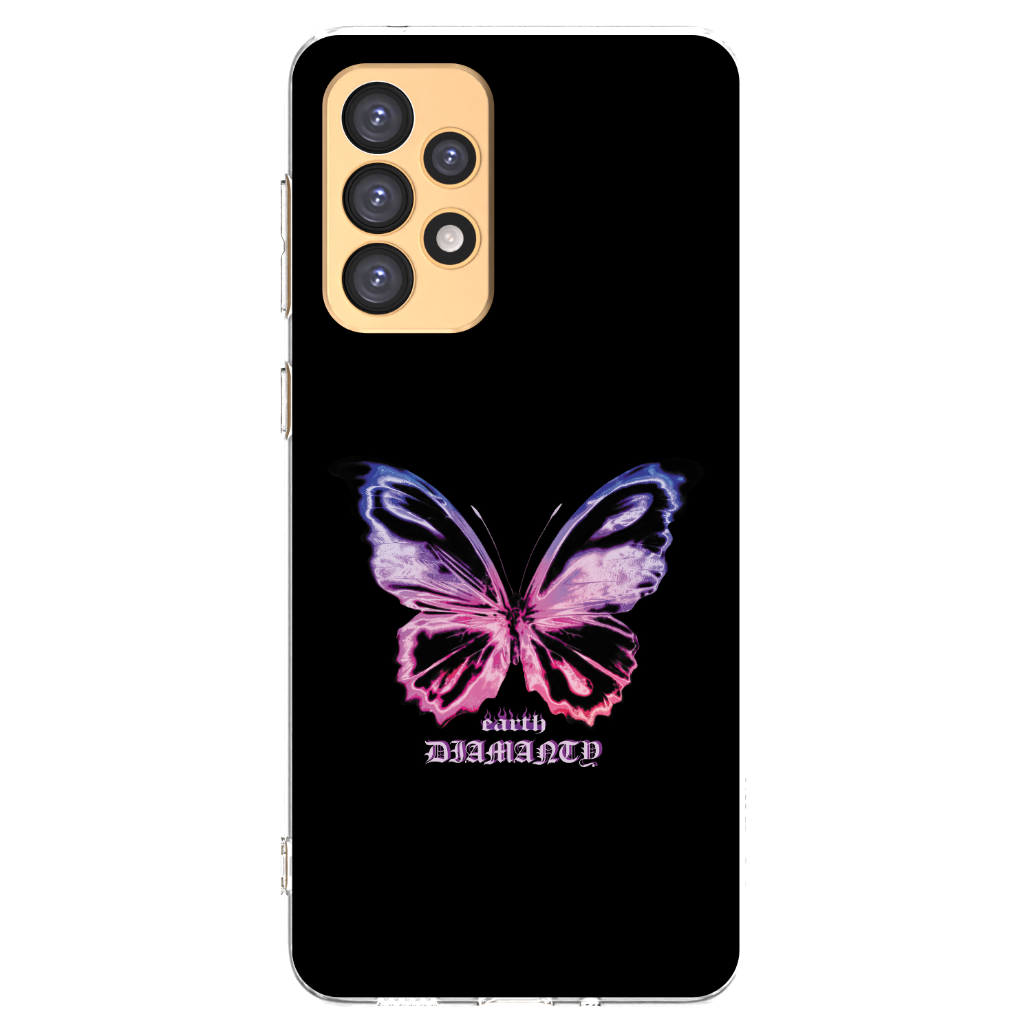Picasee Samsung Galaxy A33 5G A336 Hülle - Transparentes Silikon - Diamanty Purple