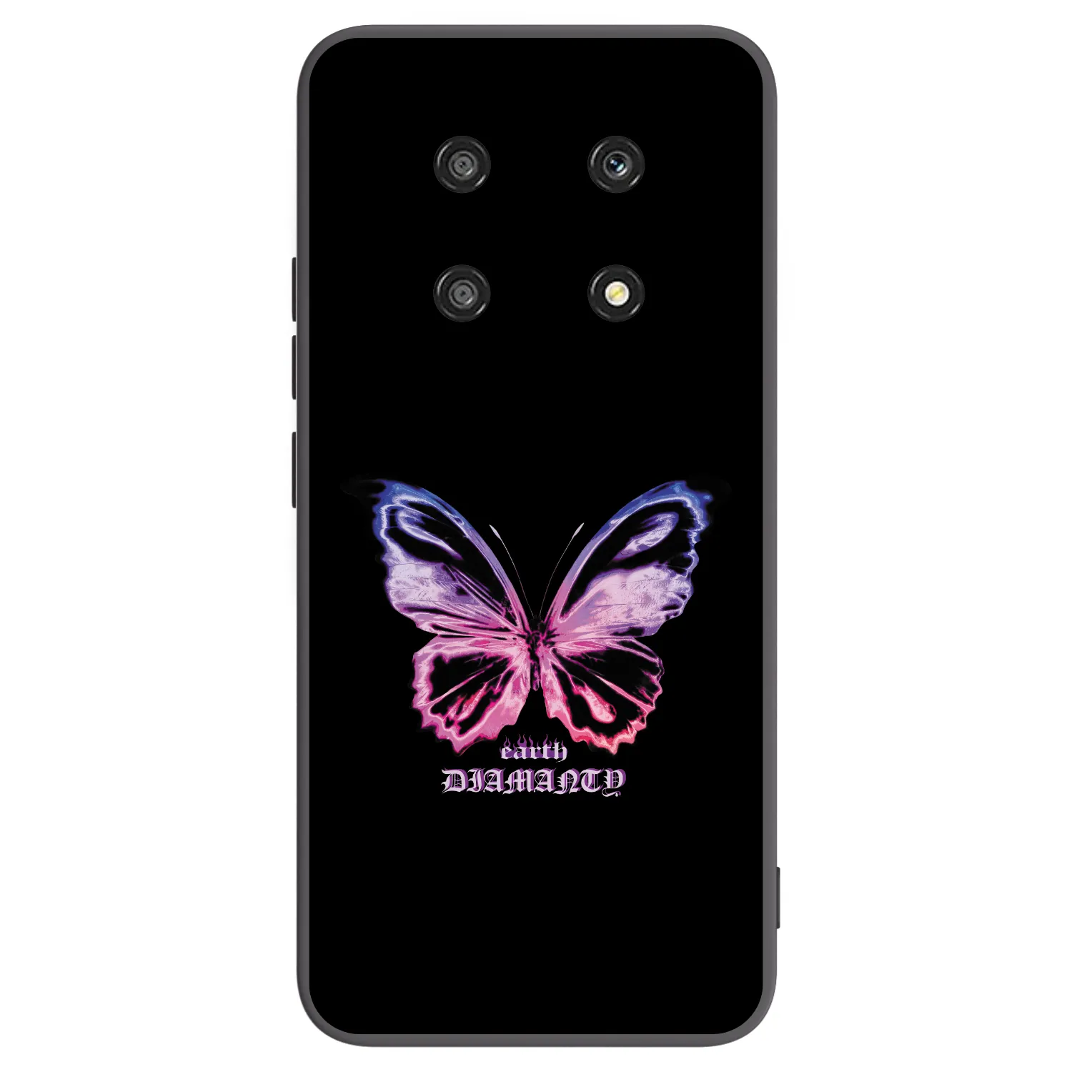 Picasee Honor Magic4 Lite 5G Hülle - Schwarzes Silikon - Diamanty Purple