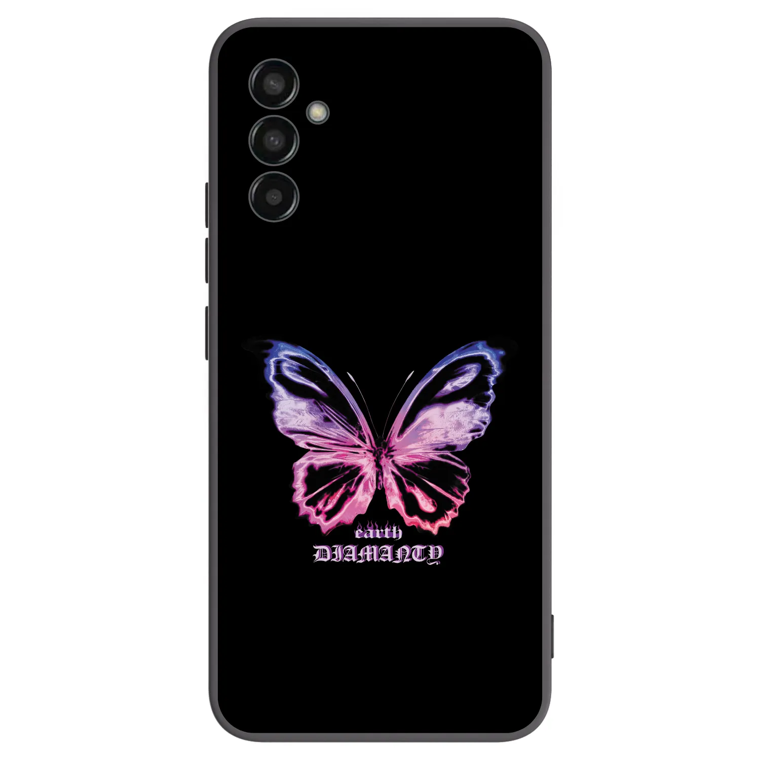 Picasee Samsung Galaxy M13 M135F Hülle - Schwarzes Silikon - Diamanty Purple
