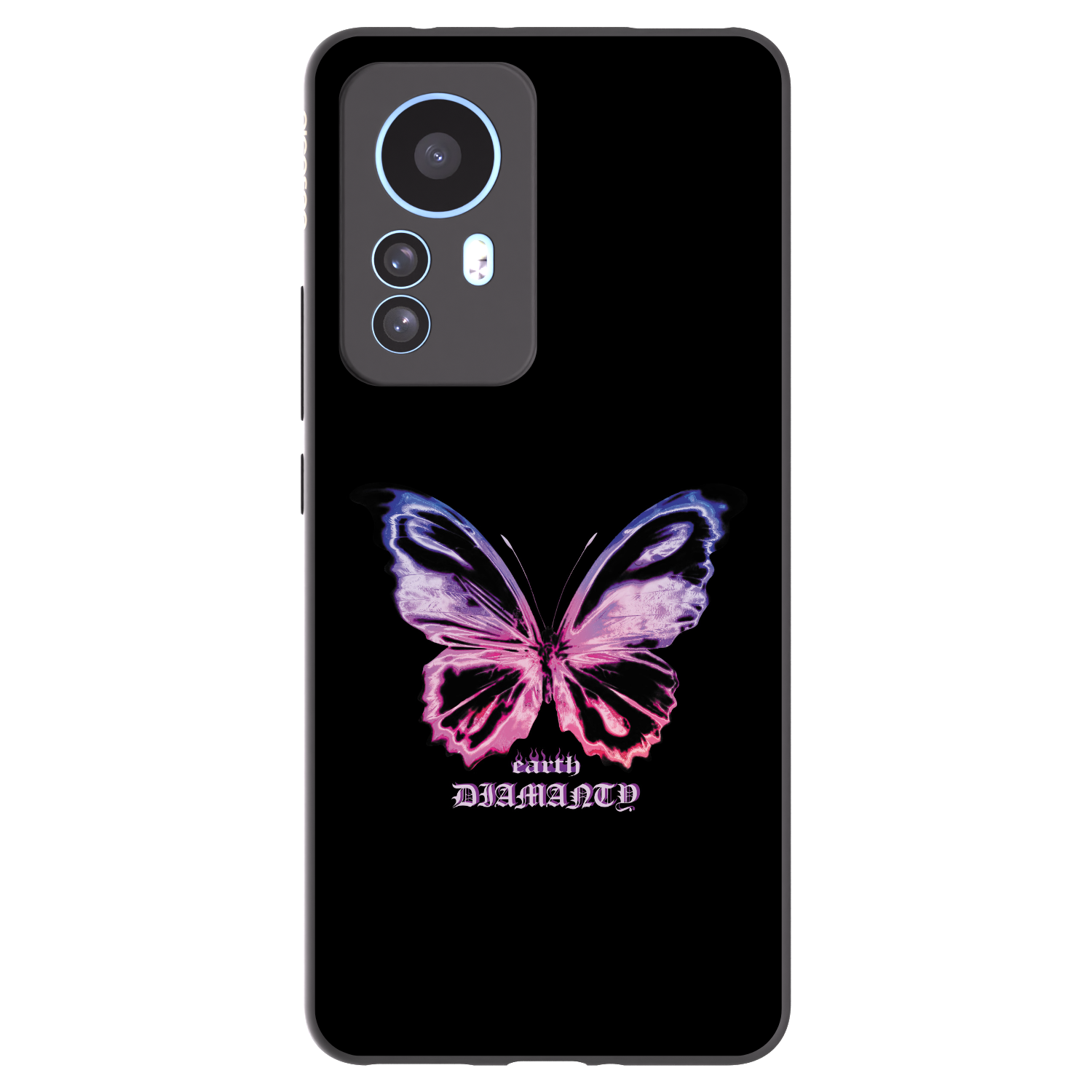 Picasee Xiaomi 12T Hülle - Schwarzes Silikon - Diamanty Purple