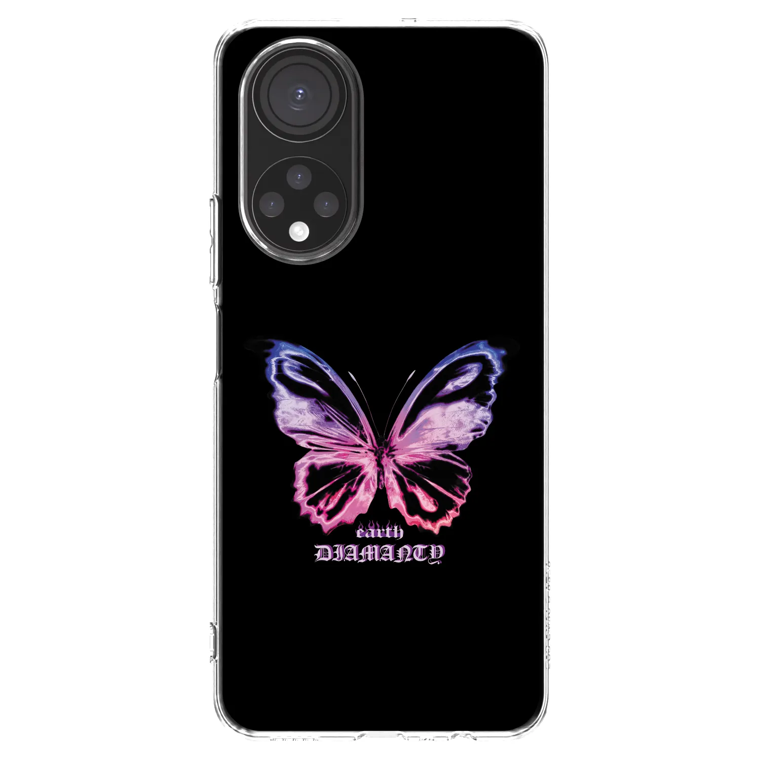 Picasee Honor X7 Hülle - Transparentes Silikon - Diamanty Purple