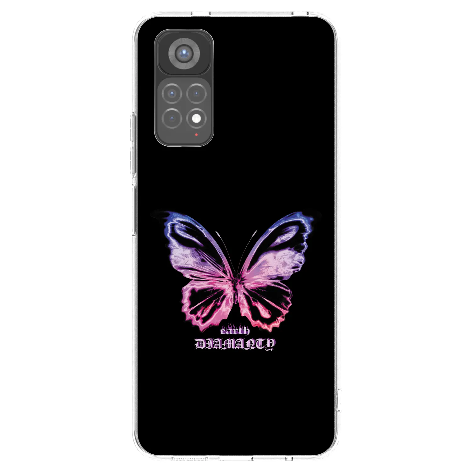 Picasee Xiaomi Redmi Note 11S 5G Hülle - Transparentes Silikon - Diamanty Purple