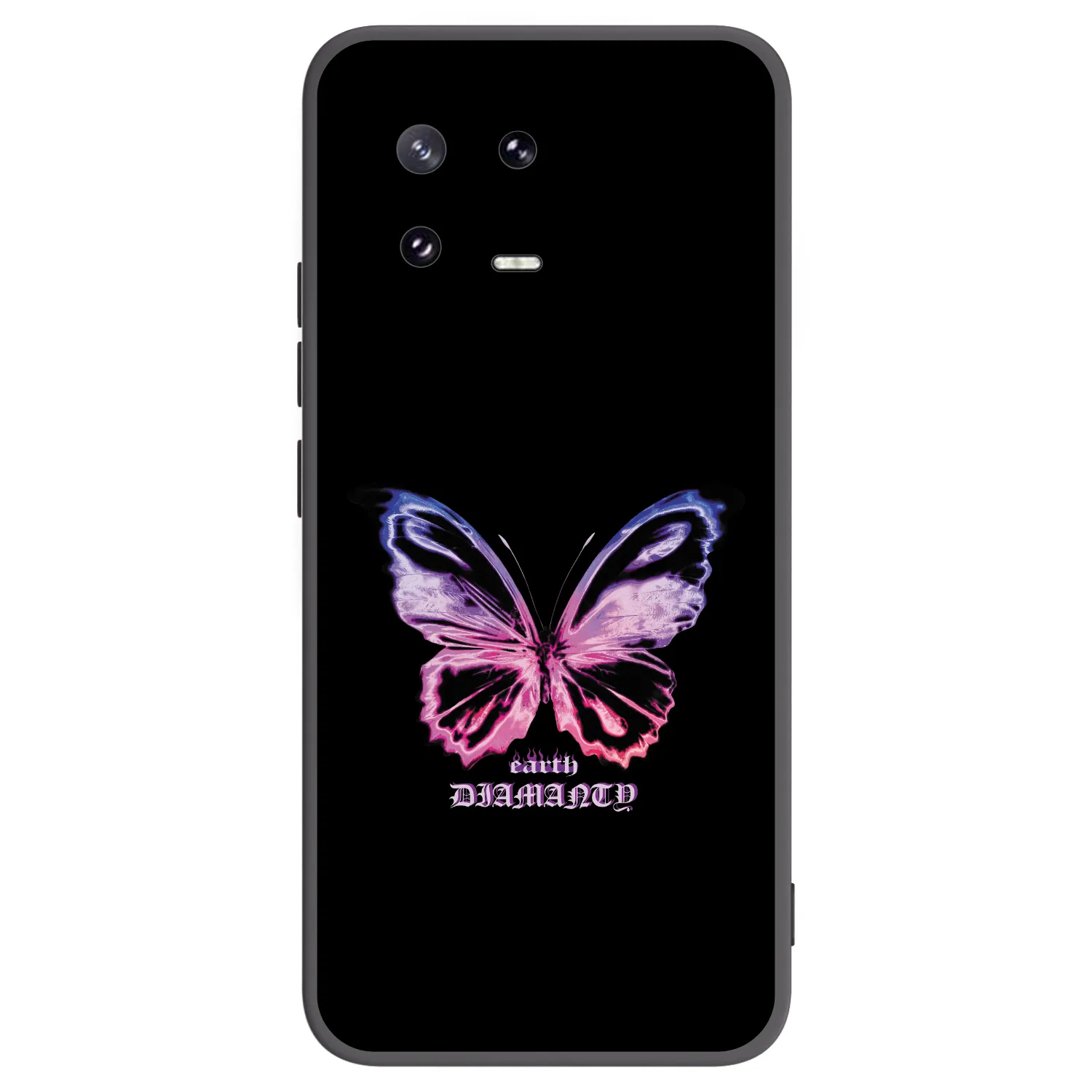 Picasee Xiaomi 13 Pro Hülle - Schwarzes Silikon - Diamanty Purple