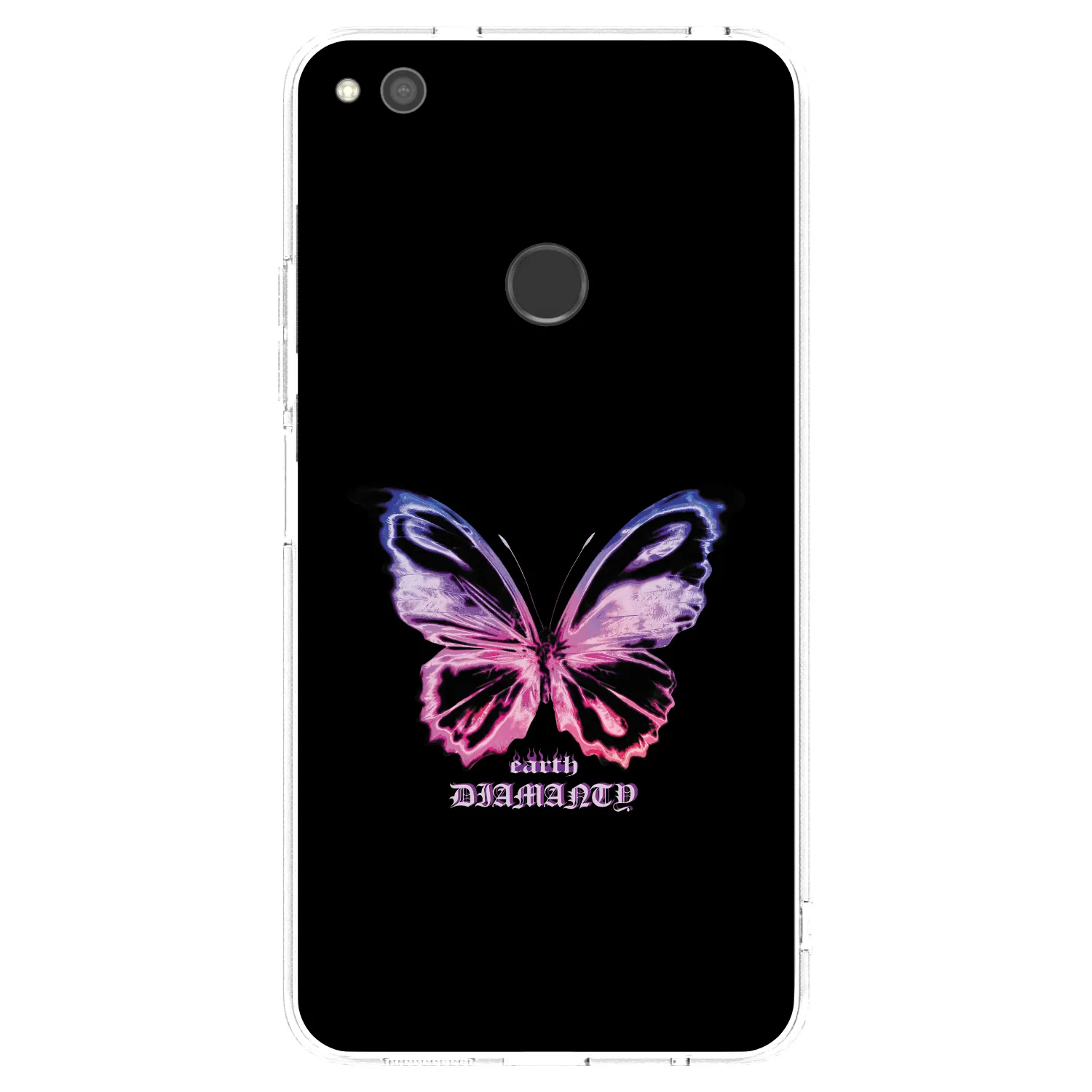 Picasee Huawei P9 Lite 2017 Hülle - Transparentes Silikon - Diamanty Purple