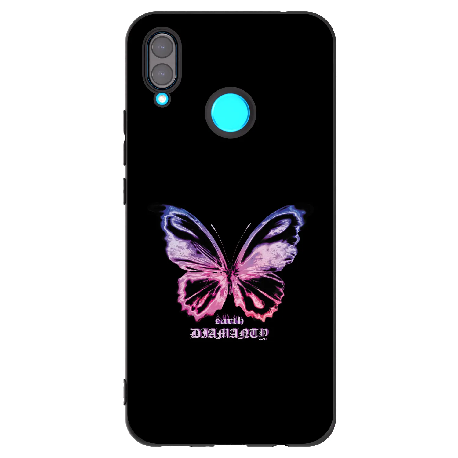 Picasee Huawei Nova 3 Hülle - Schwarzes Silikon - Diamanty Purple