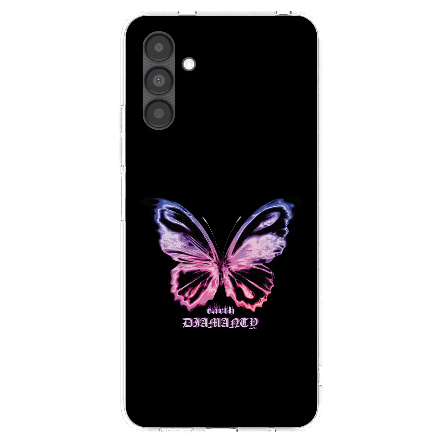 Picasee Samsung Galaxy A04s A047F Hülle - Transparentes Silikon - Diamanty Purple
