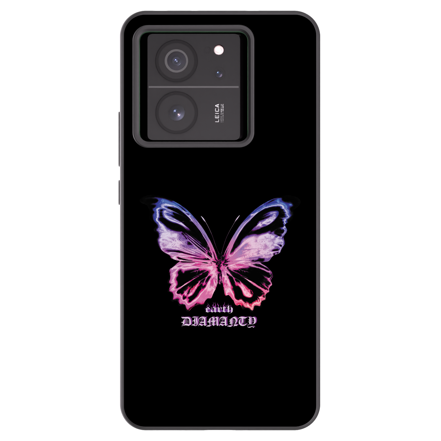 Picasee Xiaomi 13T Hülle - Schwarzes Silikon - Diamanty Purple