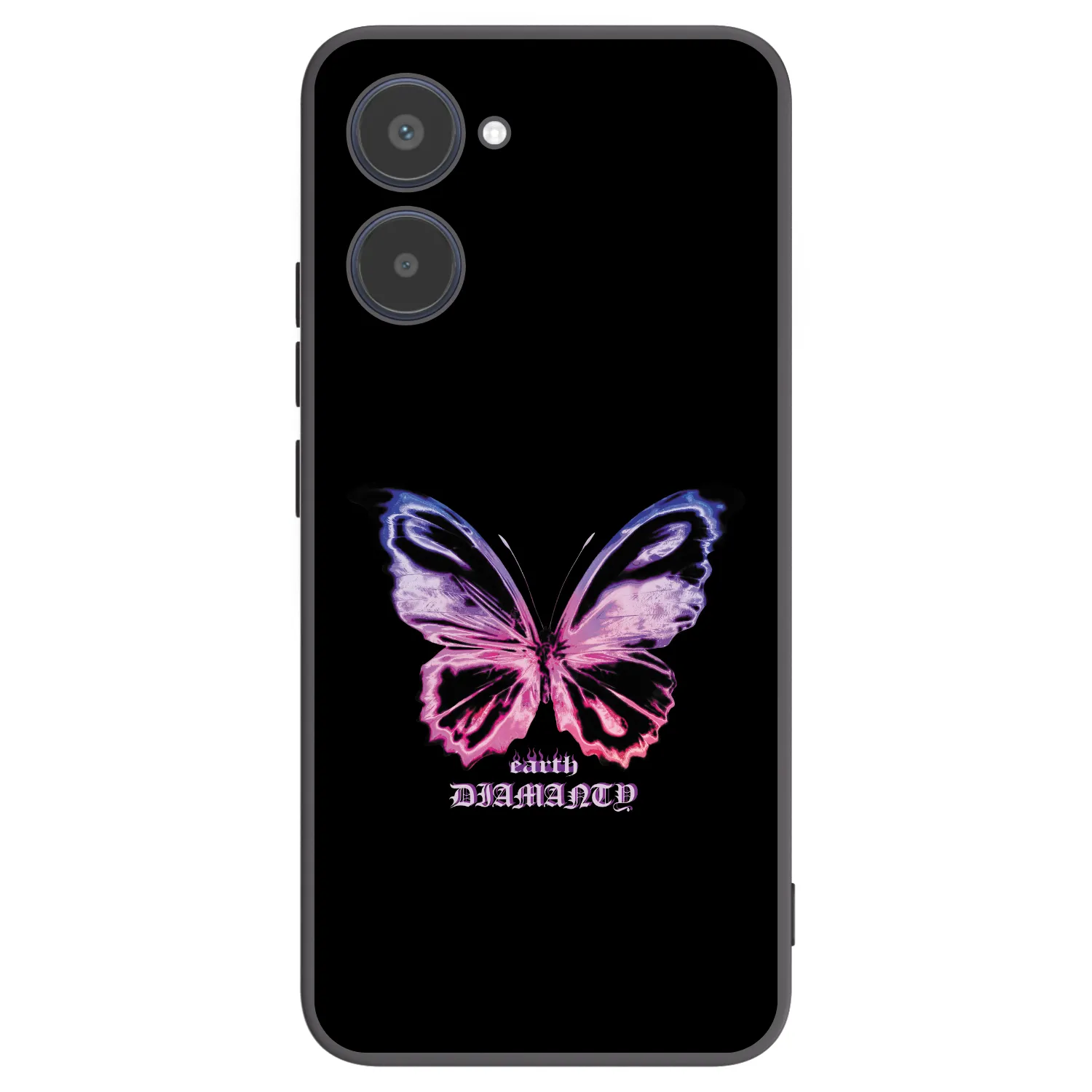 Picasee Realme 10 4G Hülle - Schwarzes Silikon - Diamanty Purple