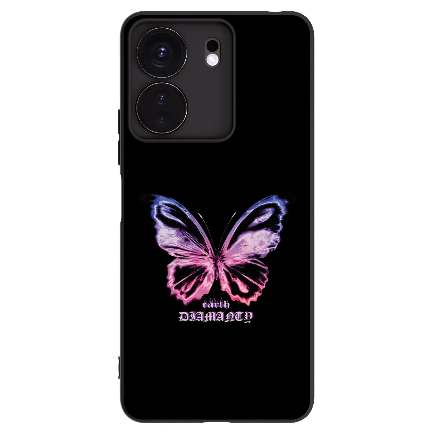 Picasee Xiaomi Redmi 13C 4G Hülle - Schwarzes Silikon - Diamanty Purple