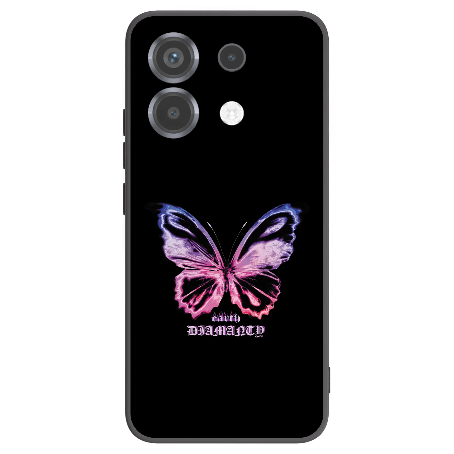 Picasee Xiaomi Poco X6 Hülle - Schwarzes Silikon - Diamanty Purple