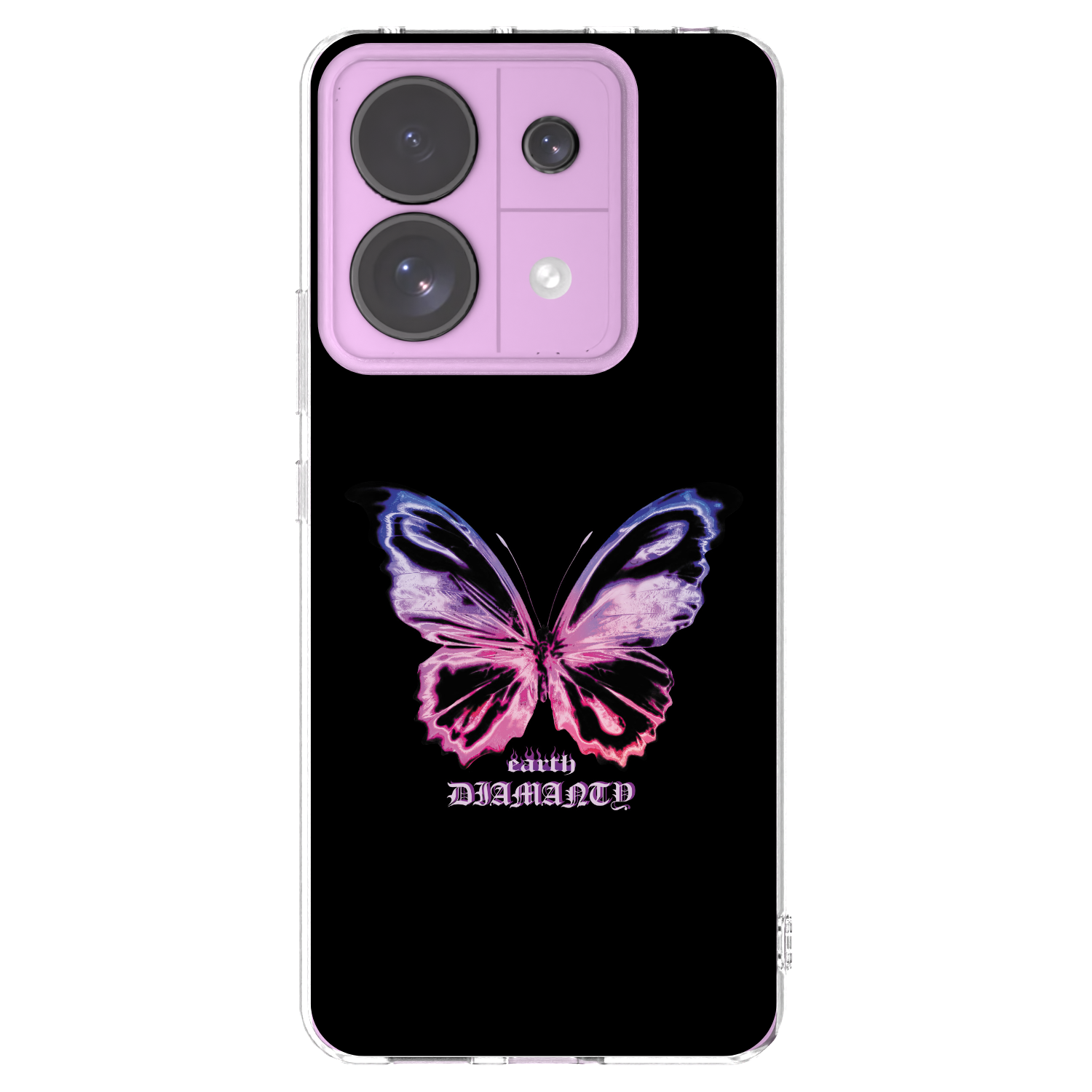 Picasee Xiaomi Redmi Note 13 Pro 5G Hülle - Transparentes Silikon - Diamanty Purple