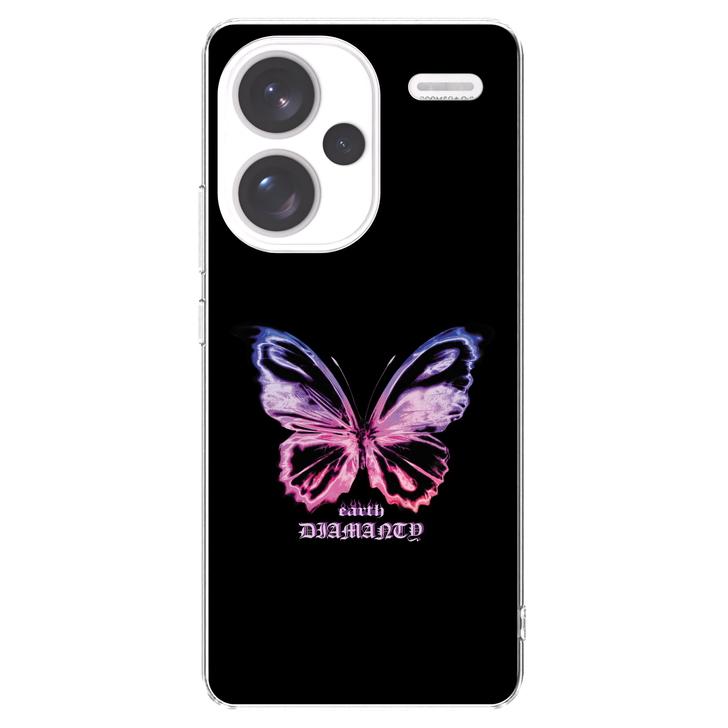 Picasee Xiaomi Redmi Note 13 Pro+ 5G Hülle - Transparentes Silikon - Diamanty Purple