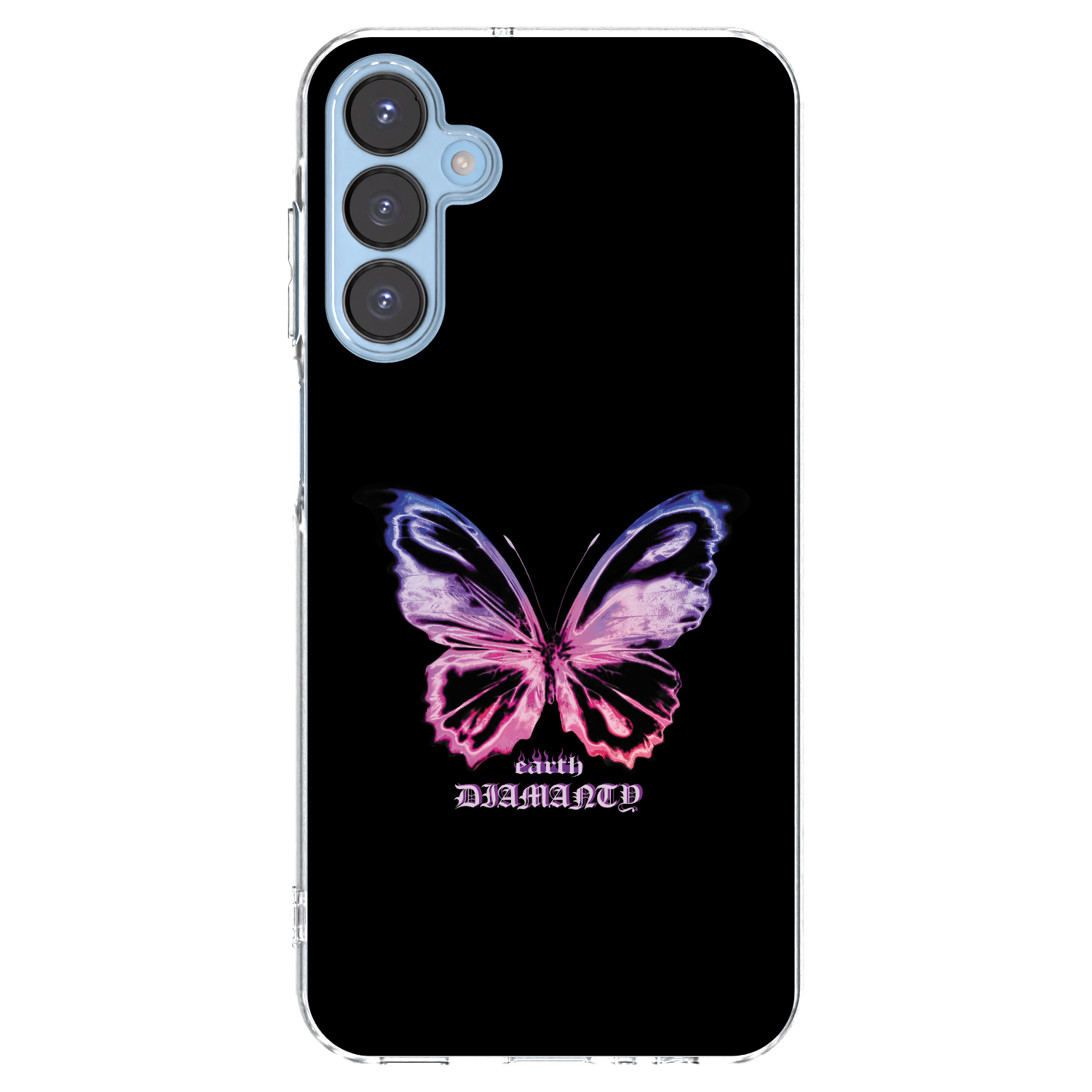 Picasee Samsung Galaxy A15 A156B 5G Hülle - Transparentes Silikon - Diamanty Purple