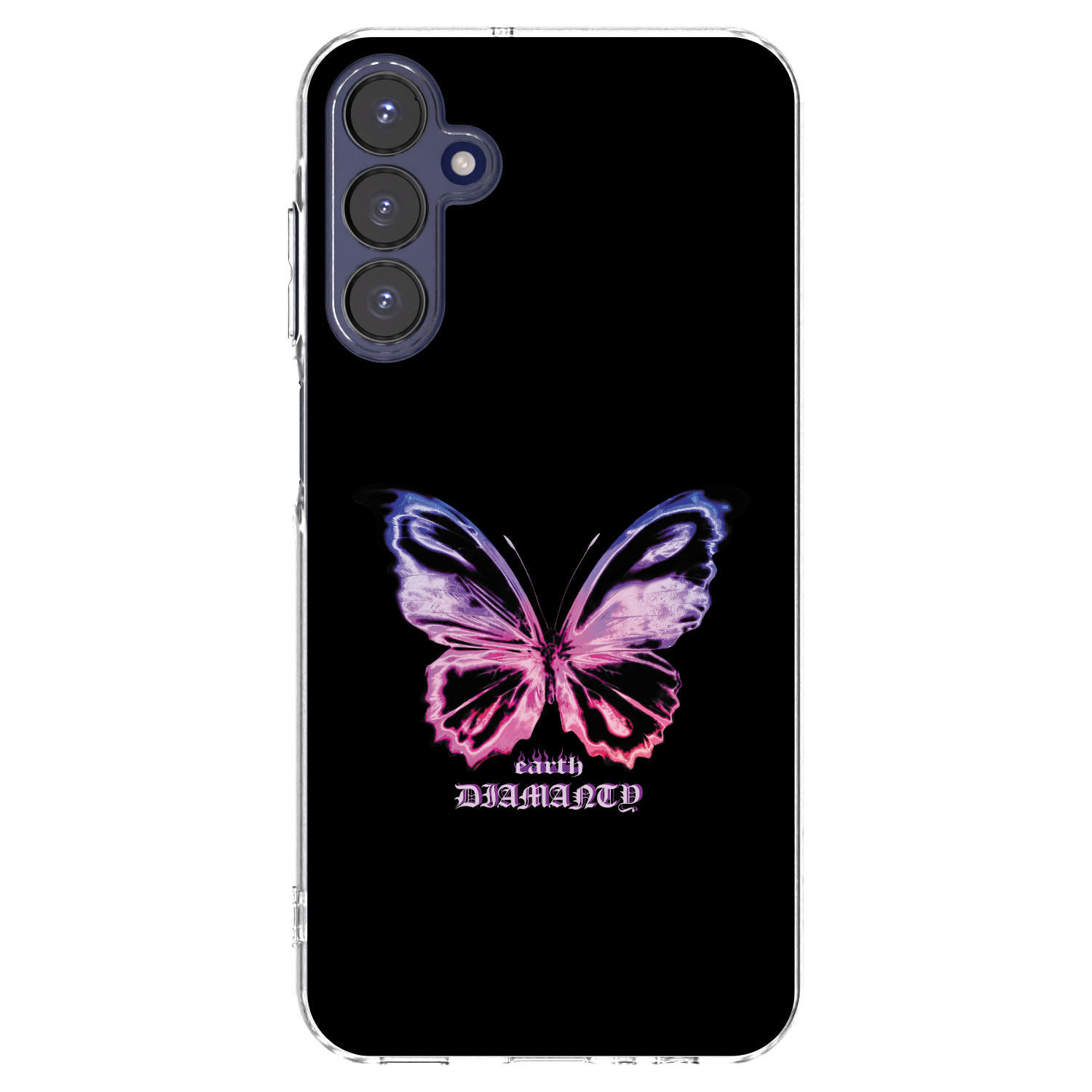 Picasee Samsung Galaxy A15 A155F 4G Hülle - Transparentes Silikon - Diamanty Purple