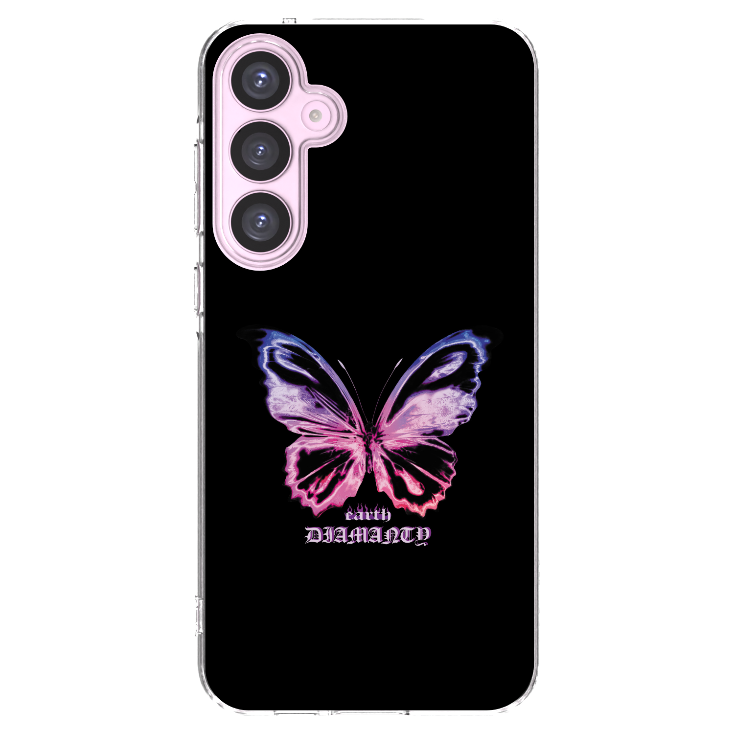 Picasee Samsung Galaxy A55 5G A556B Hülle - Transparentes Silikon - Diamanty Purple