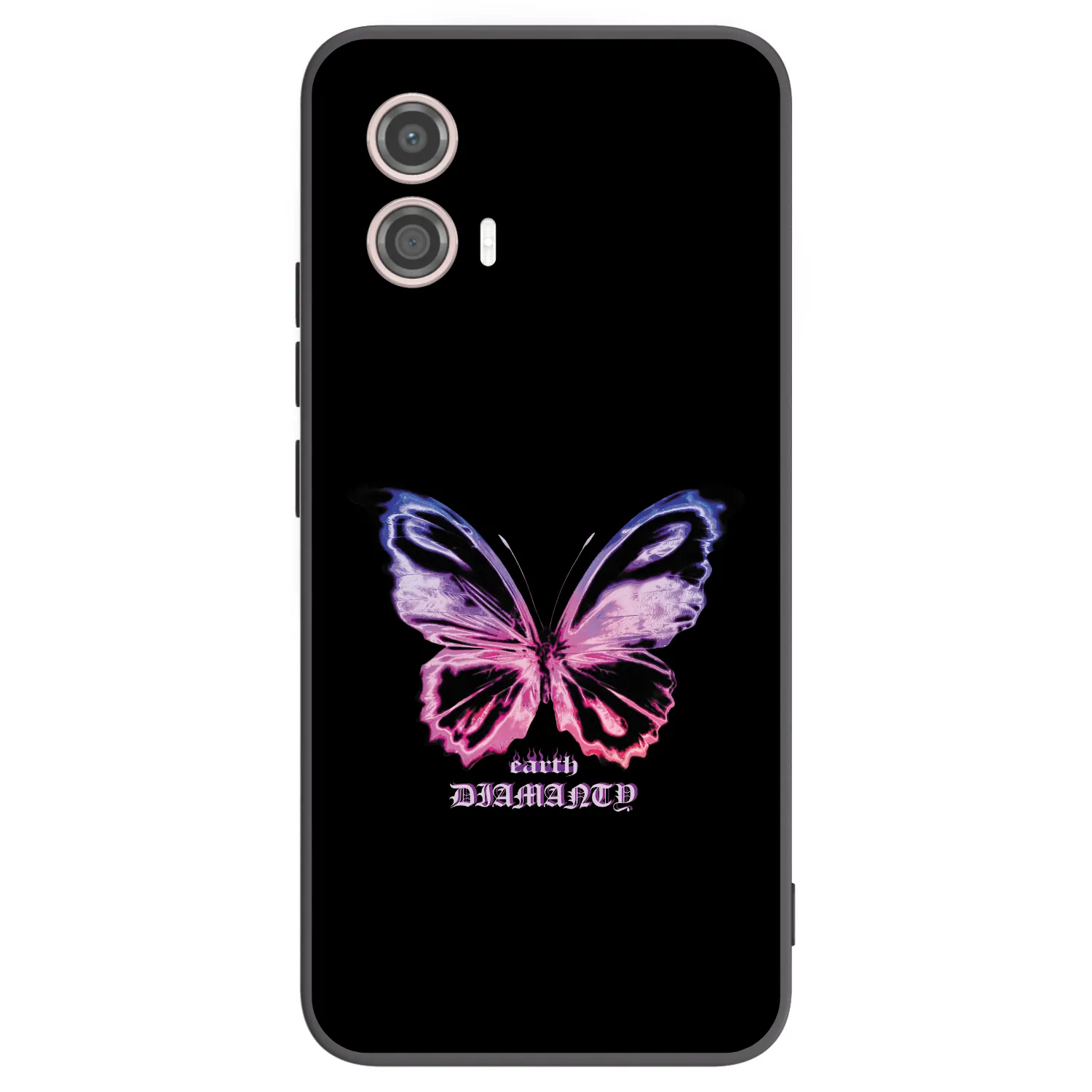 Picasee Motorola Moto G53 5G Hülle - Schwarzes Silikon - Diamanty Purple