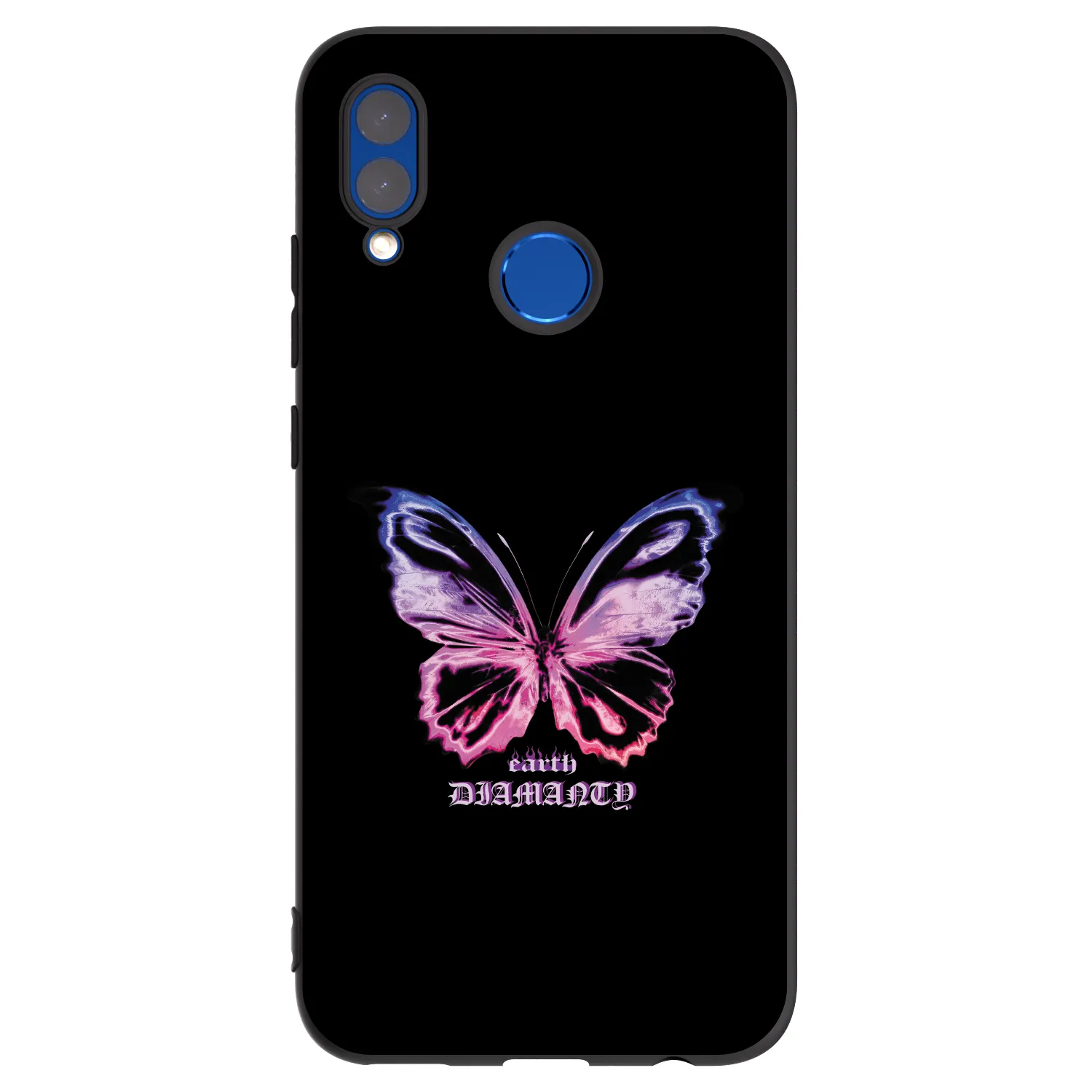 Picasee Honor 10 Lite Hülle - Schwarzes Silikon - Diamanty Purple