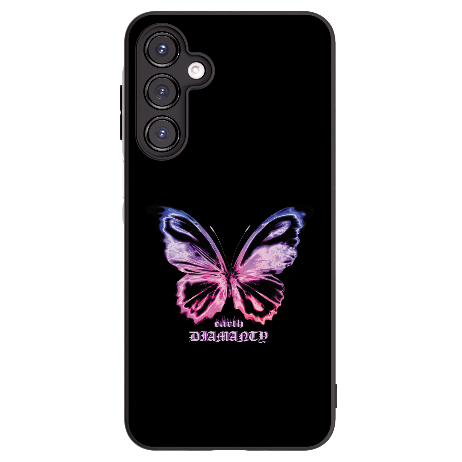 Picasee Samsung Galaxy A16 5G Hülle - Schwarzes Silikon - Diamanty Purple