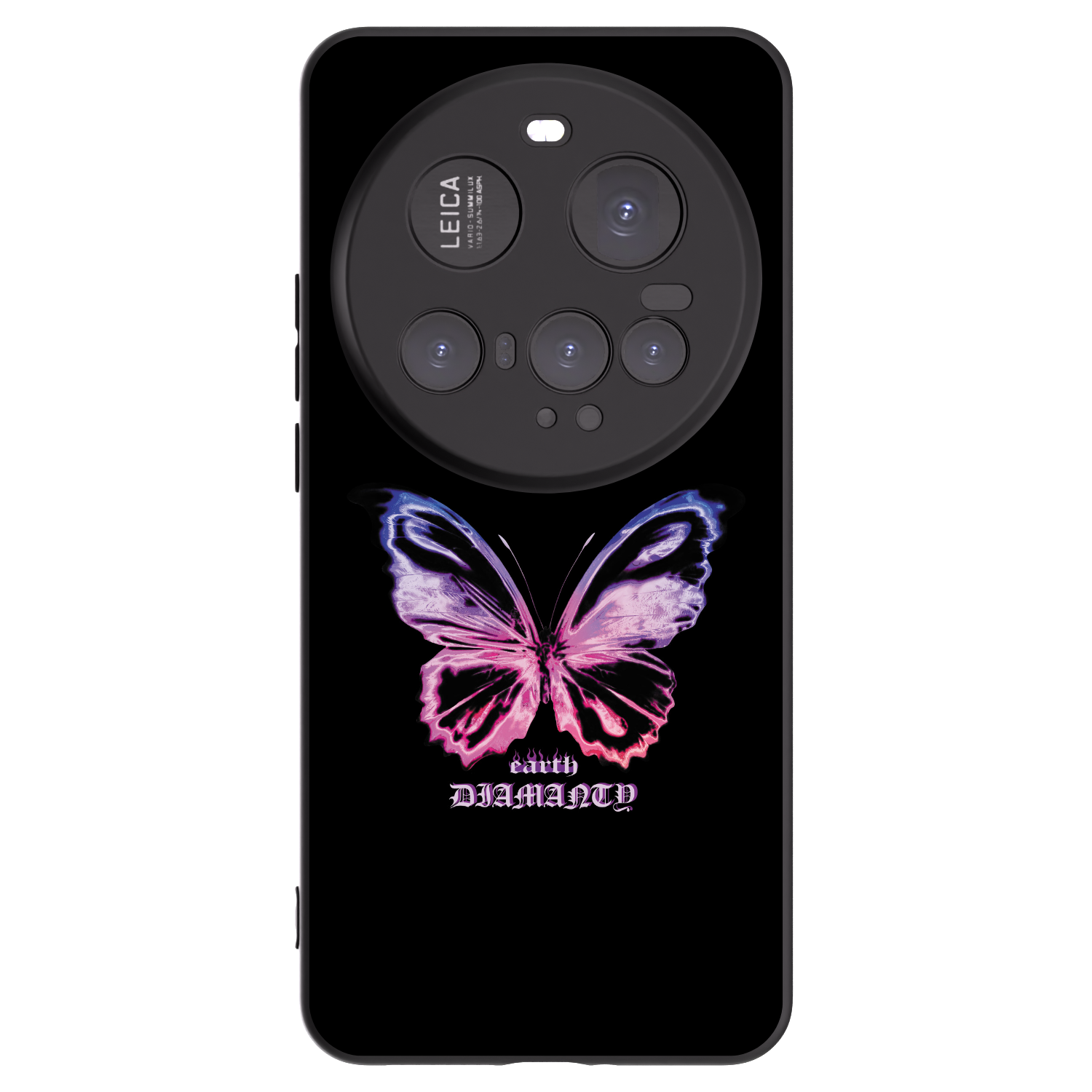 Picasee Xiaomi 15 Ultra Hülle - Schwarzes Silikon - Diamanty Purple