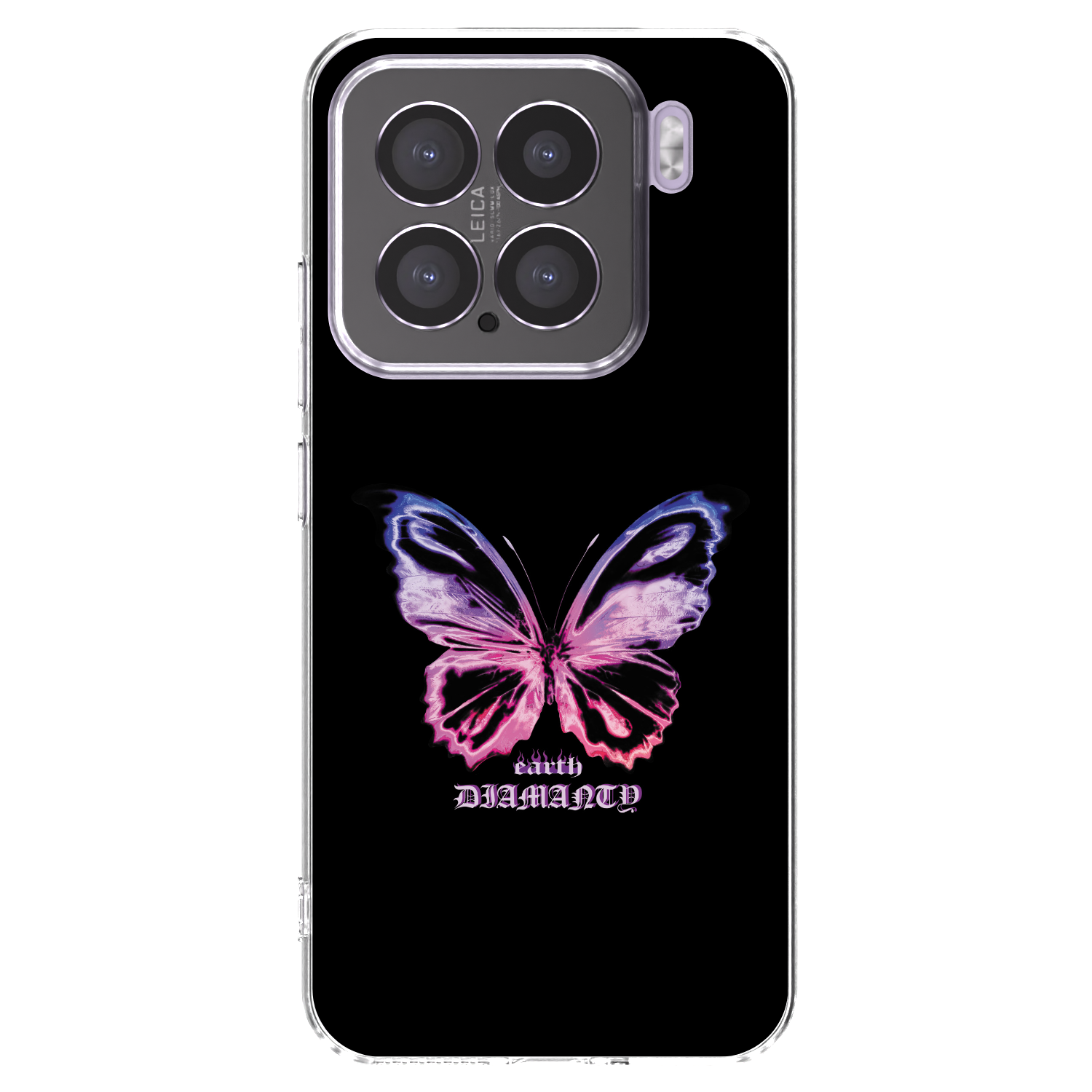 Picasee Xiaomi 15 Hülle - Transparentes Silikon - Diamanty Purple