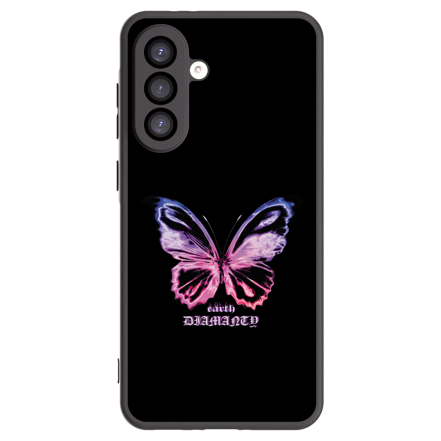 Picasee Samsung Galaxy A26 5G A266B Hülle - Schwarzes Silikon - Diamanty Purple