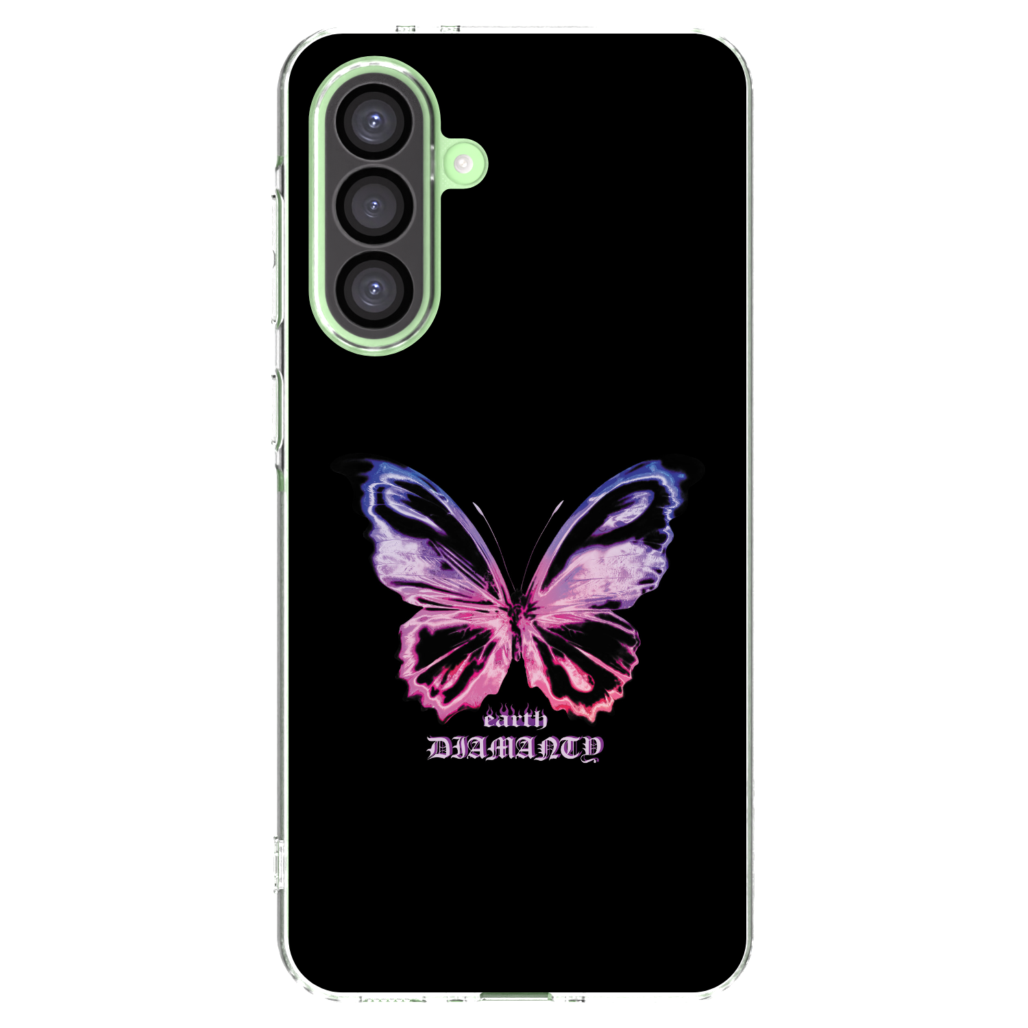 Picasee Samsung Galaxy A26 5G A266B Hülle - Transparentes Silikon - Diamanty Purple