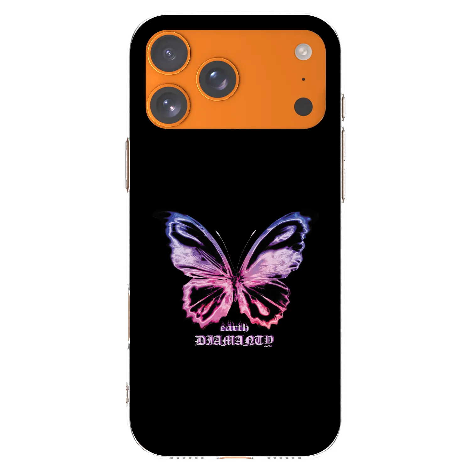 Picasee Apple iPhone 17 Pro Max Hülle - Transparentes Silikon - Diamanty Purple