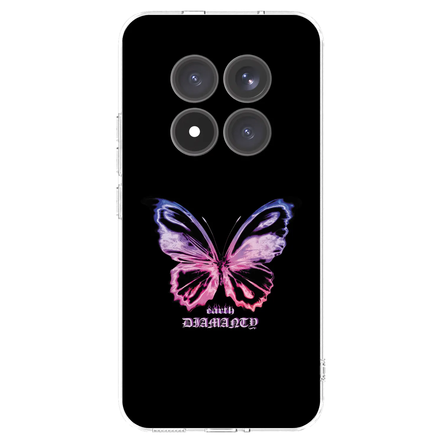 Picasee Xiaomi Redmi Note 15 Pro+ Hülle - Transparentes Silikon - Diamanty Purple
