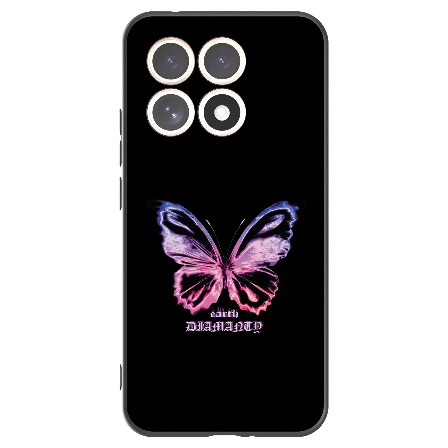 Picasee Xiaomi 15T Hülle - Schwarzes Silikon - Diamanty Purple
