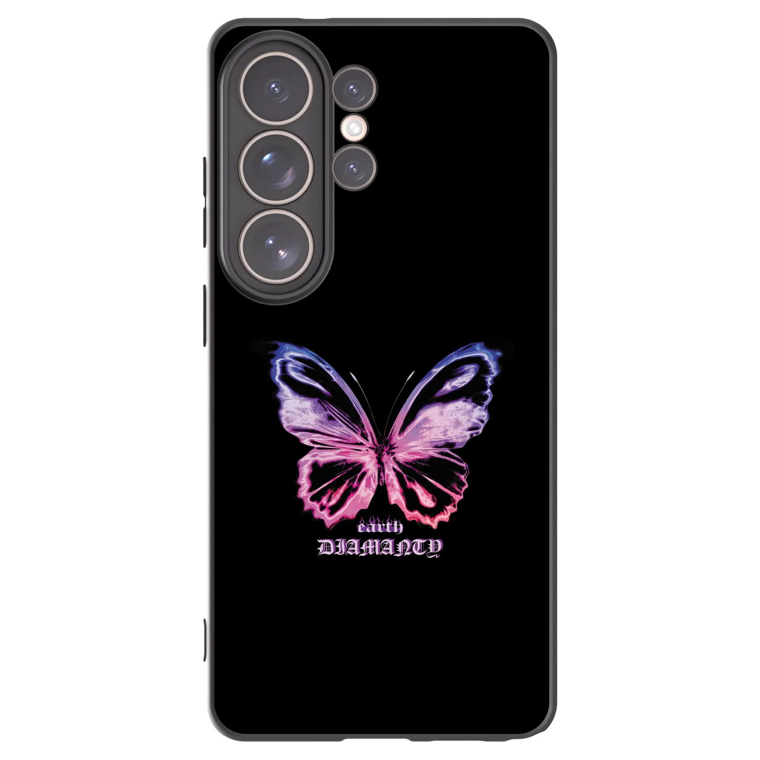 Picasee Samsung Galaxy S26 Ultra Hülle - Schwarzes Silikon - Diamanty Purple