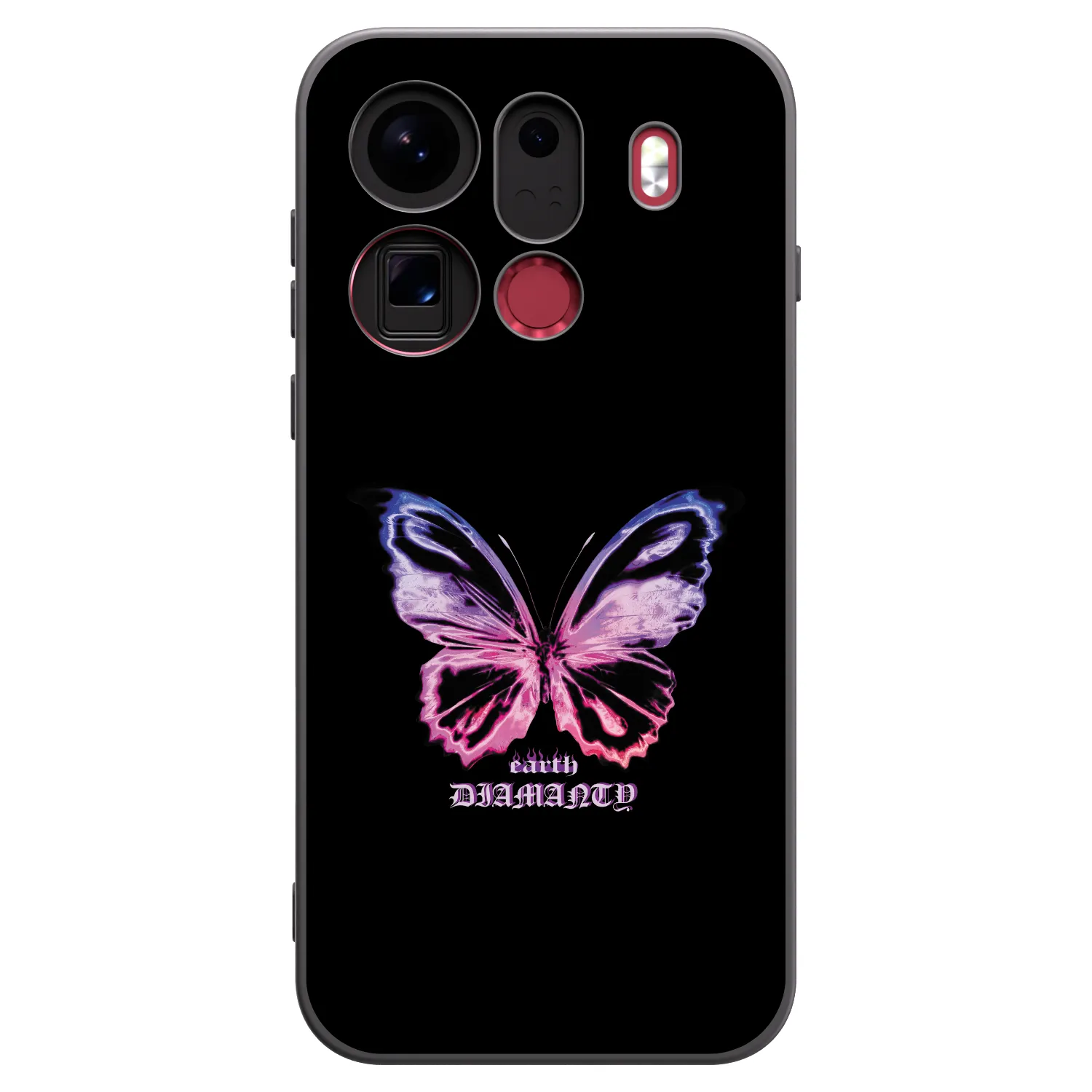 Picasee OPPO Find X9 Pro Hülle - Schwarzes Silikon - Diamanty Purple