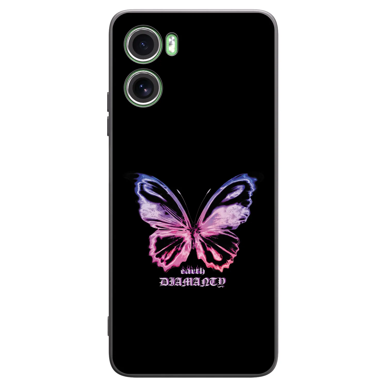 Picasee Motorola Moto G06 Hülle - Schwarzes Silikon - Diamanty Purple