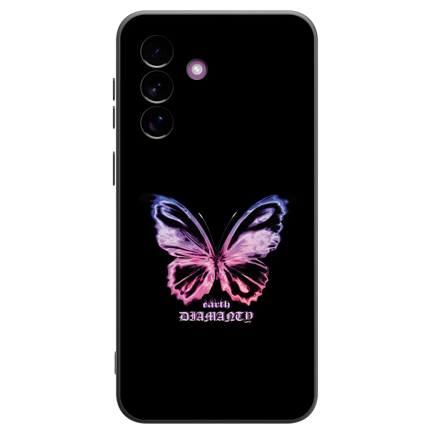 Picasee Samsung Galaxy A37 Hülle - Schwarzes Silikon - Diamanty Purple