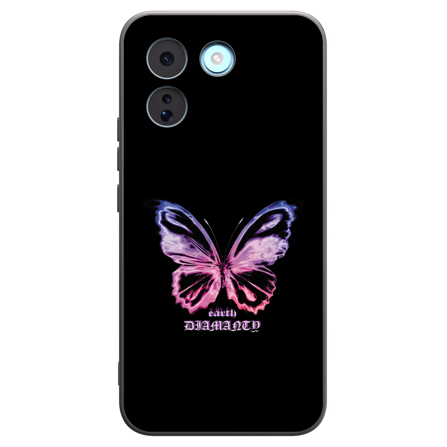Picasee Xiaomi Redmi Note 17 Pro MAX 5G Hülle - Schwarzes Silikon - Diamanty Purple
