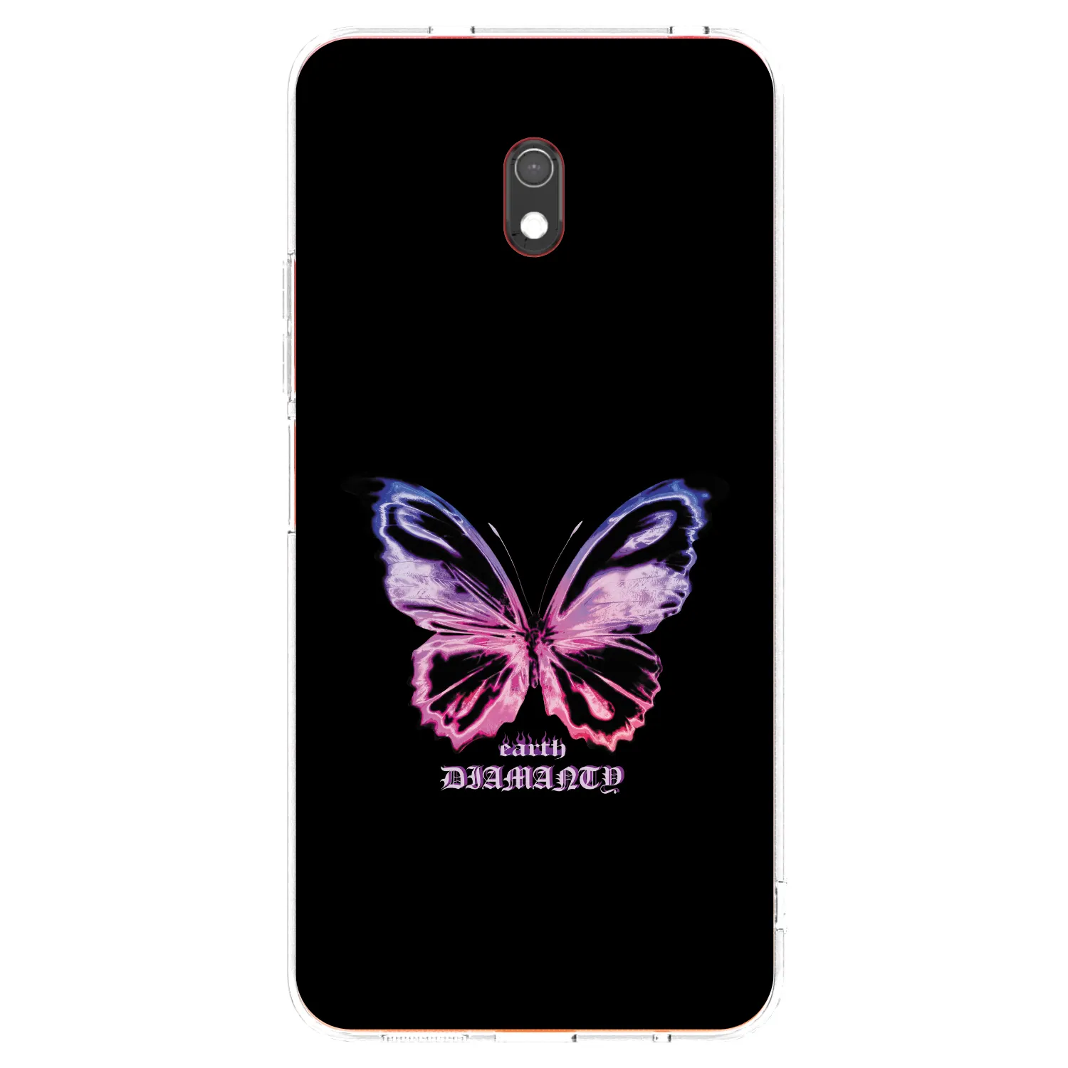 Picasee Xiaomi Redmi 8A Hülle - Transparentes Silikon - Diamanty Purple