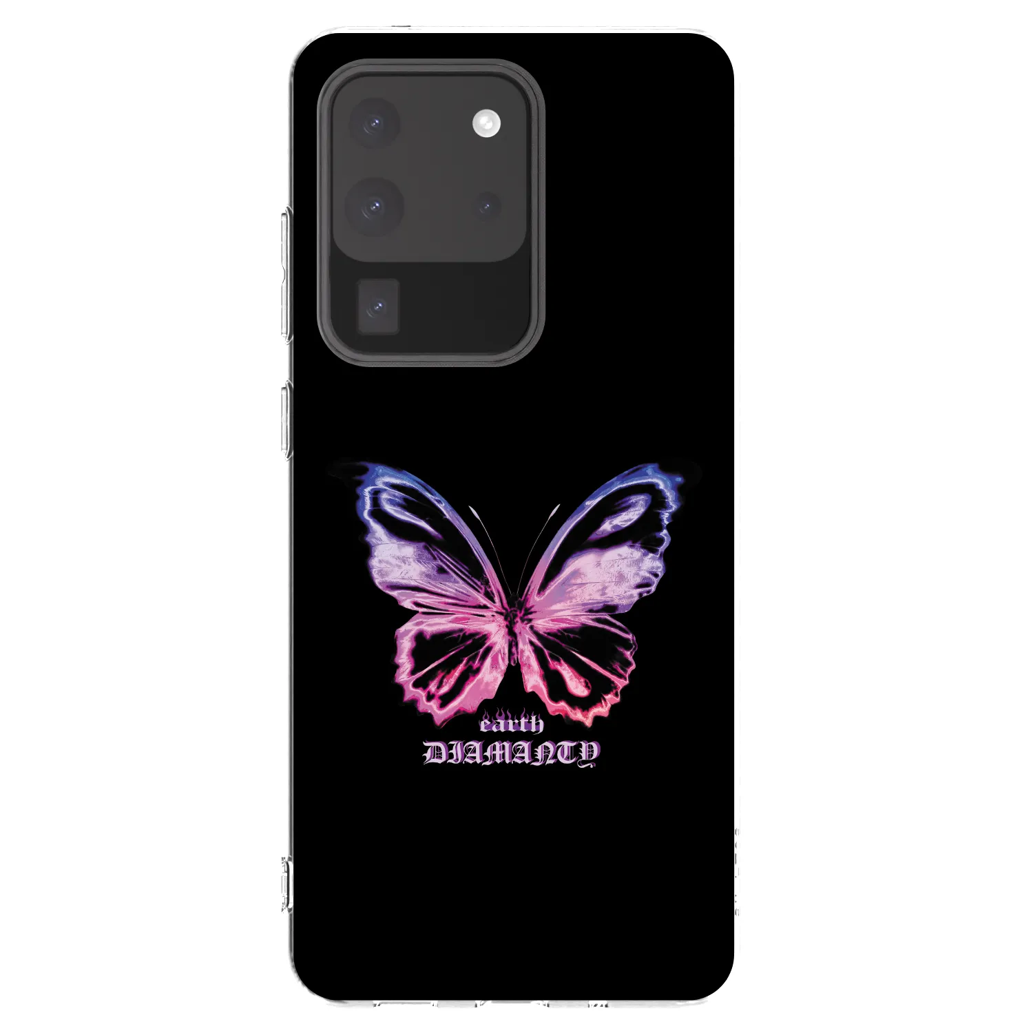 Picasee Samsung Galaxy S20 Ultra 5G G988F Hülle - Transparentes Silikon - Diamanty Purple
