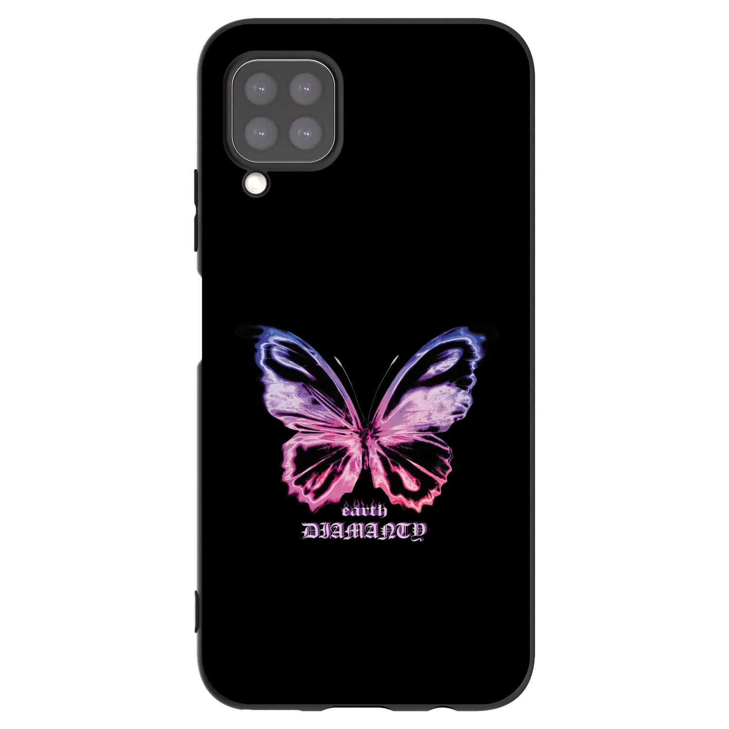 Picasee Huawei P40 Lite Hülle - Schwarzes Silikon - Diamanty Purple