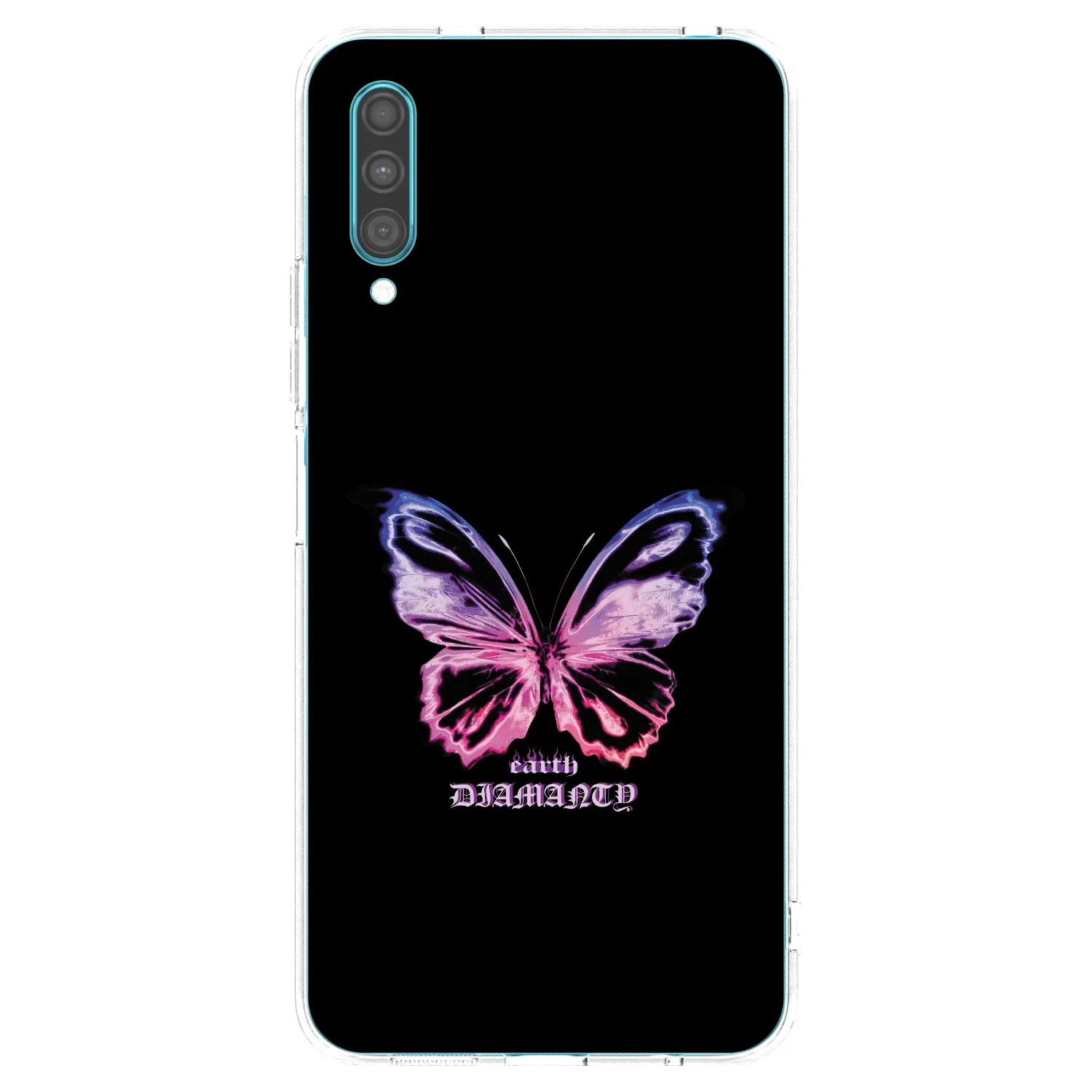 Picasee Samsung Galaxy A30s A307F Hülle - Transparentes Silikon - Diamanty Purple