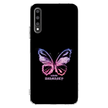 Picasee Honor 9X Pro Hülle - Transparentes Silikon - Diamanty Purple